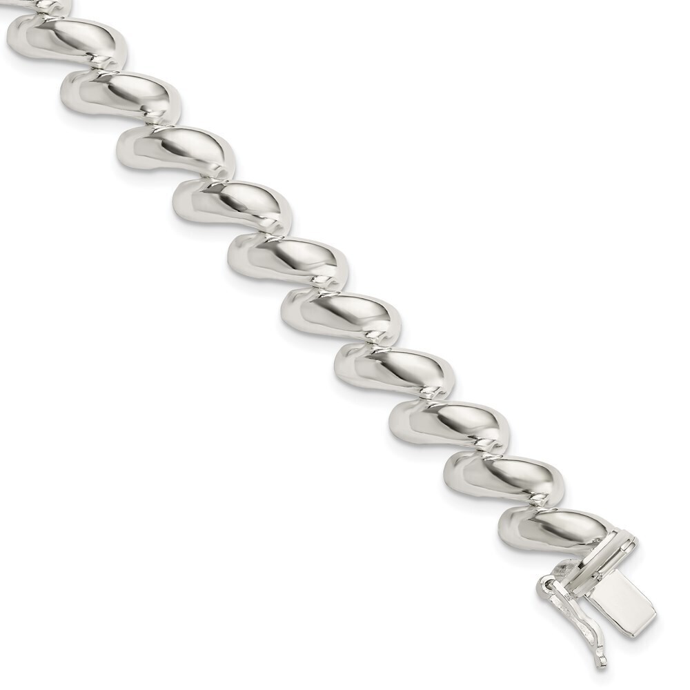 Kazi Luxury Sterling Silver 10mm San Marco Bracelet